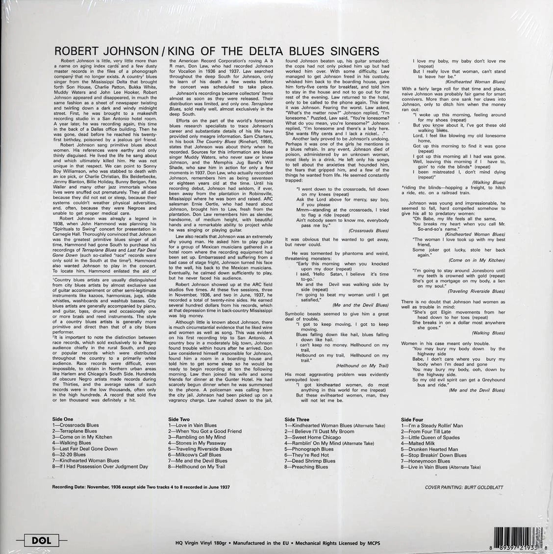 ROBERT JOHNSON – King Of The Delta Blues Singers 2xLP