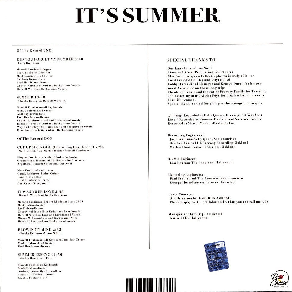 MARLON HUNTER – It's Summer LP
