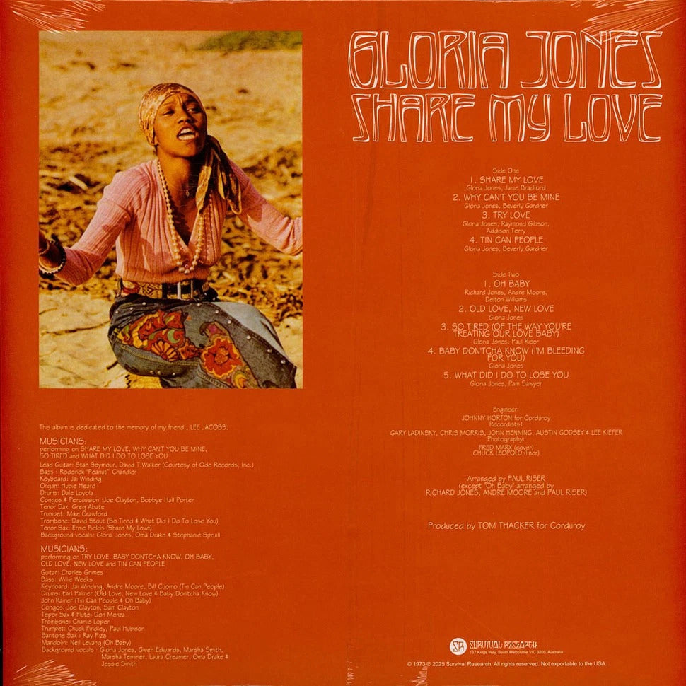 GLORIA JONES – Share My Love LP