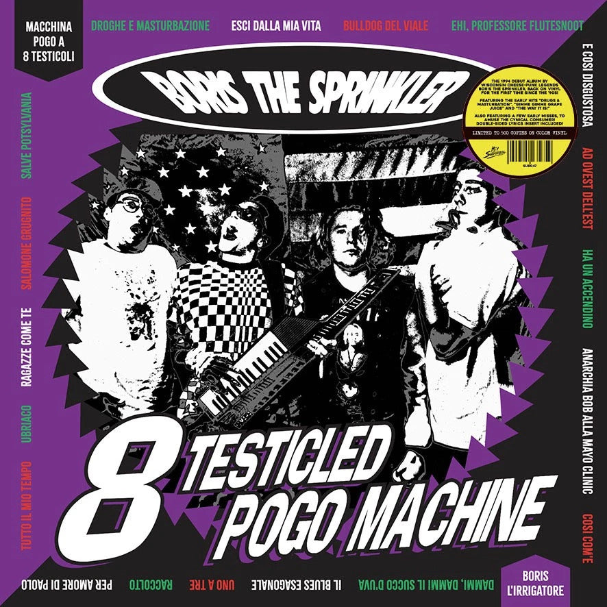 BORIS THE SPRINKLER – 8 Testicled Pogo Machine LP (purple vinyl)