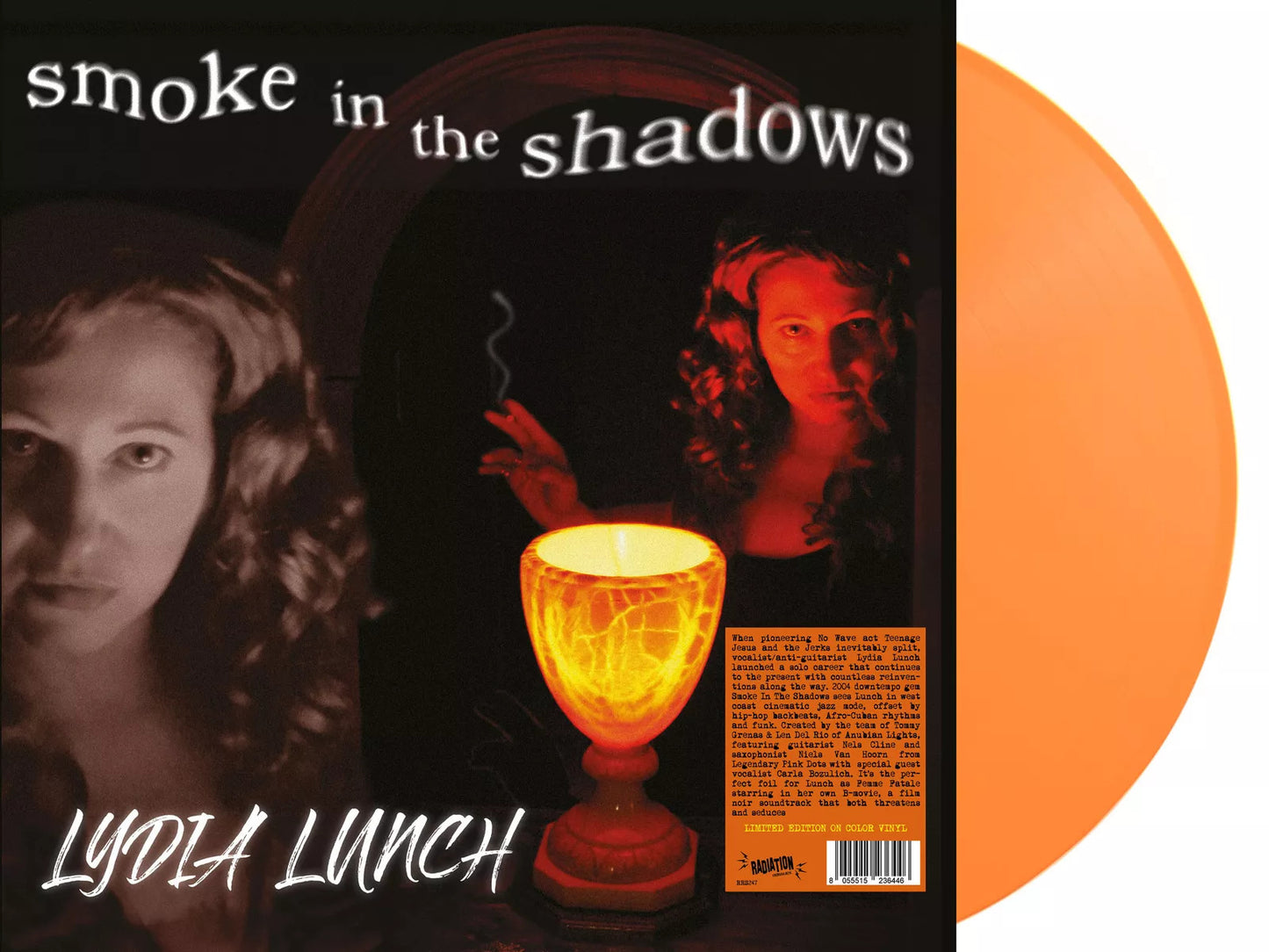 LYDIA LUNCH – Smoke In The Shadows LP (orange marbled vinyl)