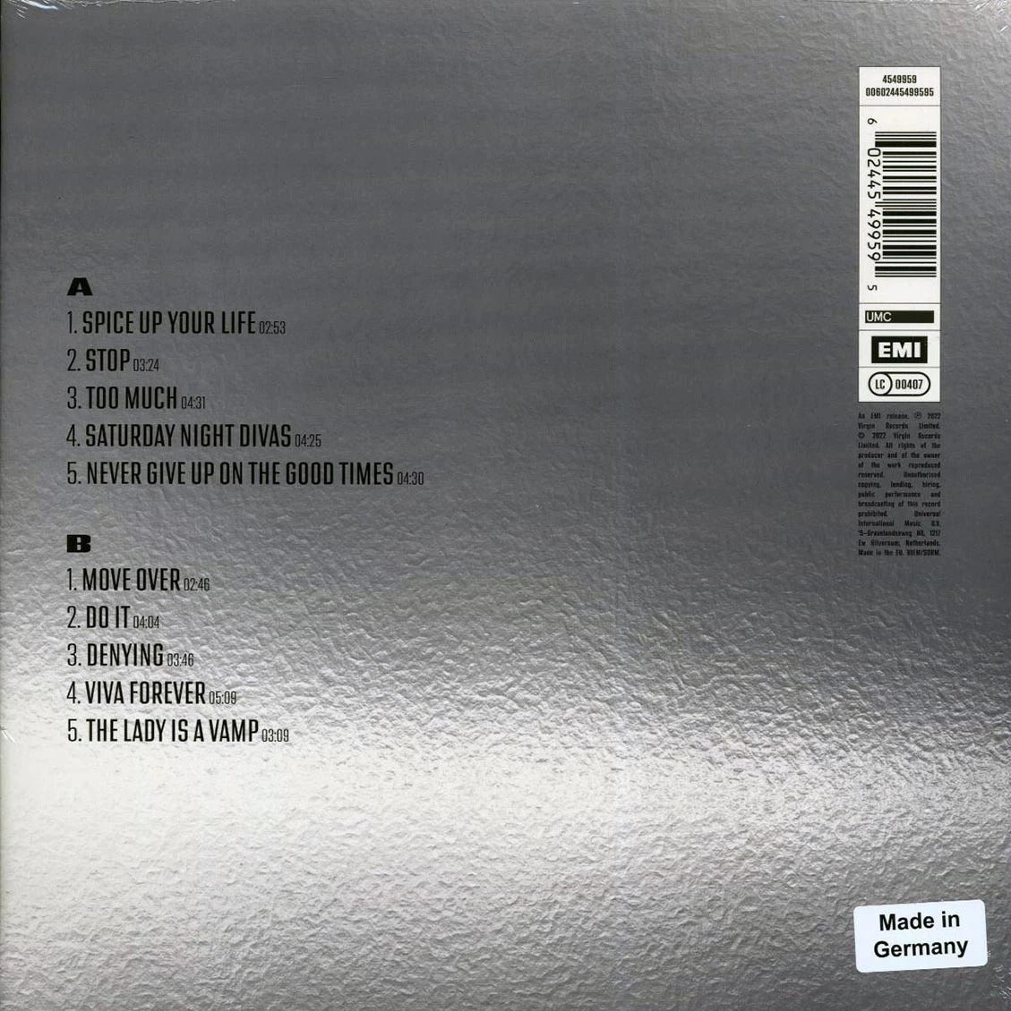 SPICE GIRLS – Spiceworld LP (clear vinyl)