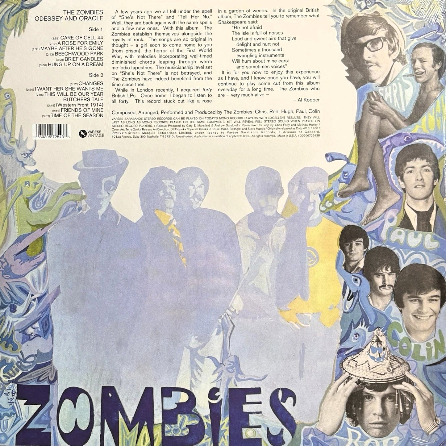 ZOMBIES – Odessey & Oracle LP