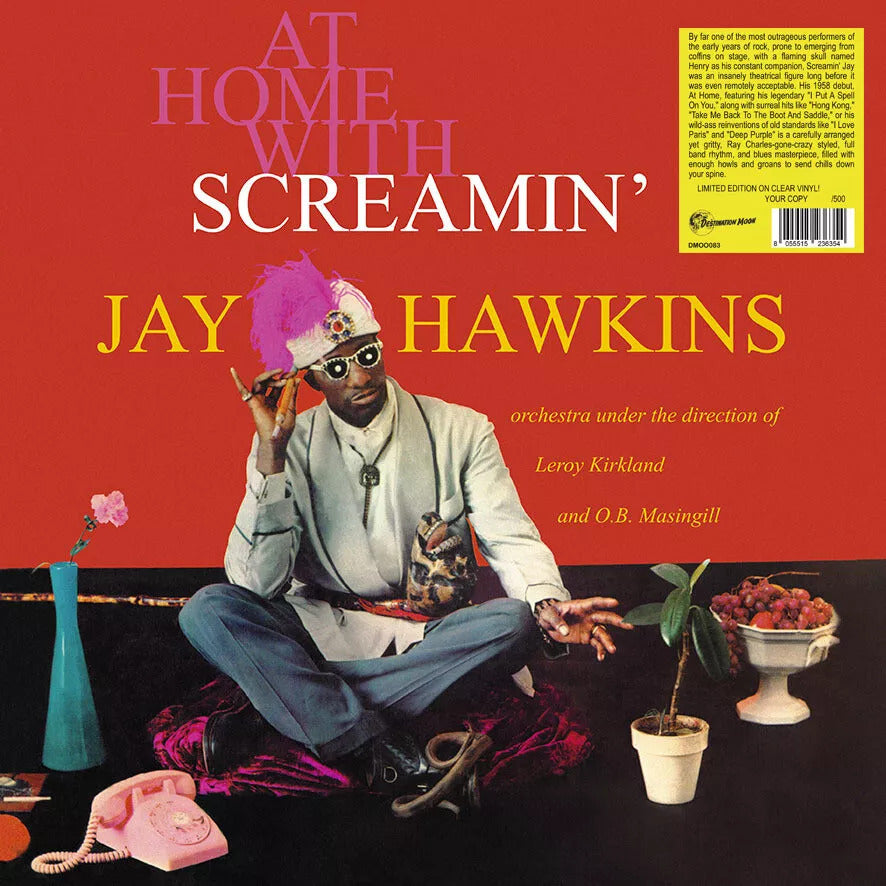 SCREAMIN' JAY HAWKINS – At Home With Screamin' Jay Hawkins LP (clear vinyl)