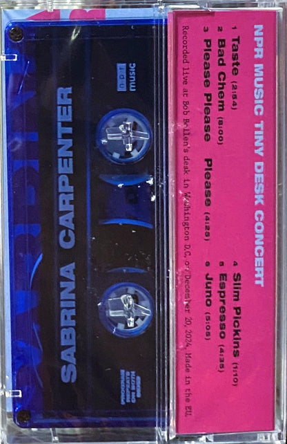 SABRINA CARPENTER – NPR Tiny Desk Concert Cassette