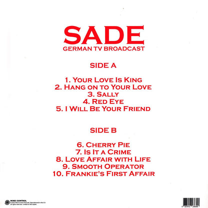 SADE – German TV Broadcast LP