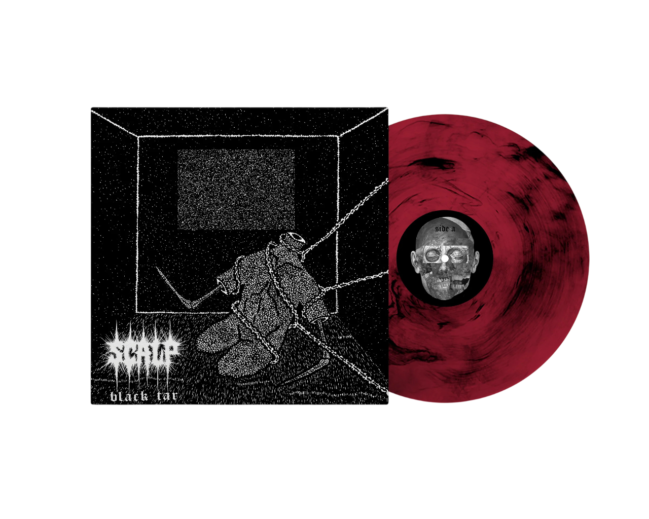SCALP – Black Tar LP ("Oxblood w/ Black Smoke" vinyl)
