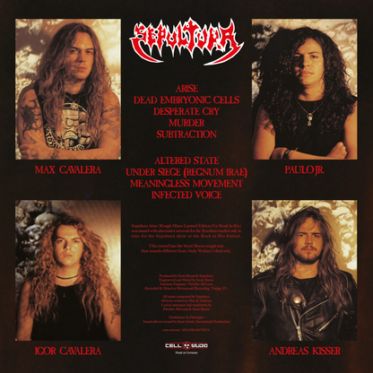 SEPULTURA – Arise • Rough Mixes LP