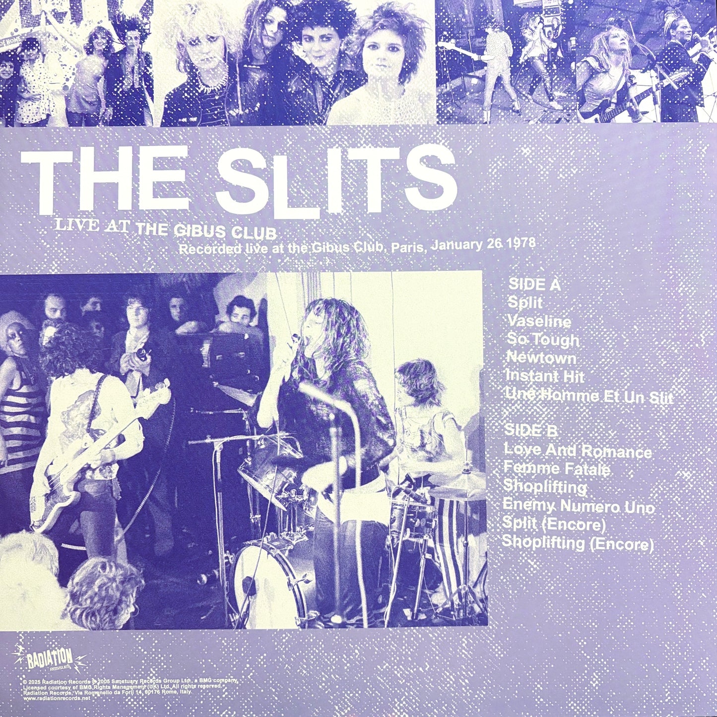 SLITS – Live At The Gibus Club LP