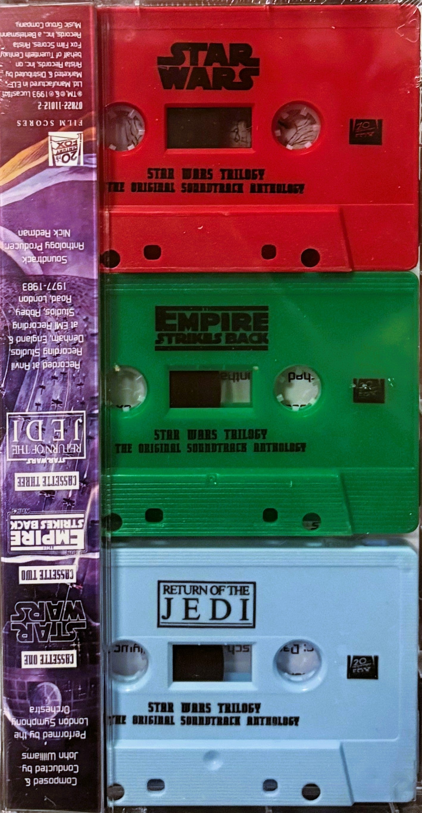 JOHN WILLIAMS – Star Wars Trilogy • The Original Soundtrack Anthology 3 x Cassette Box