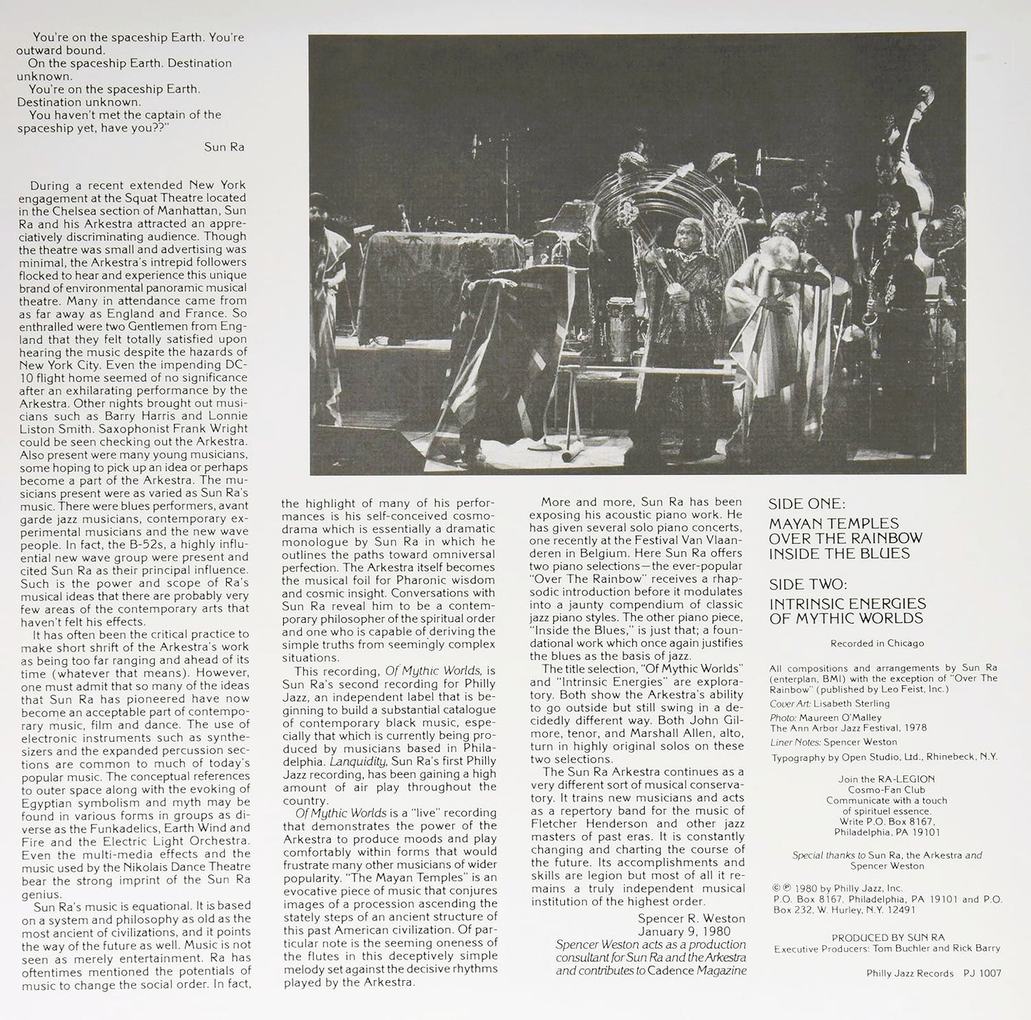 SUN RA – Of Mythic Worlds LP