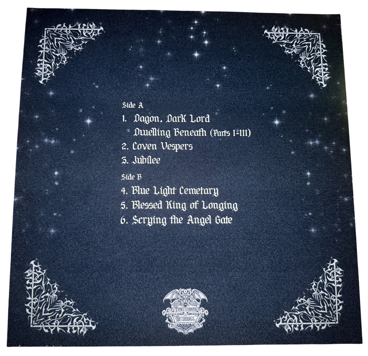 TAR PIT – Scrying the Angel Gate LP (blue translucent vinyl)