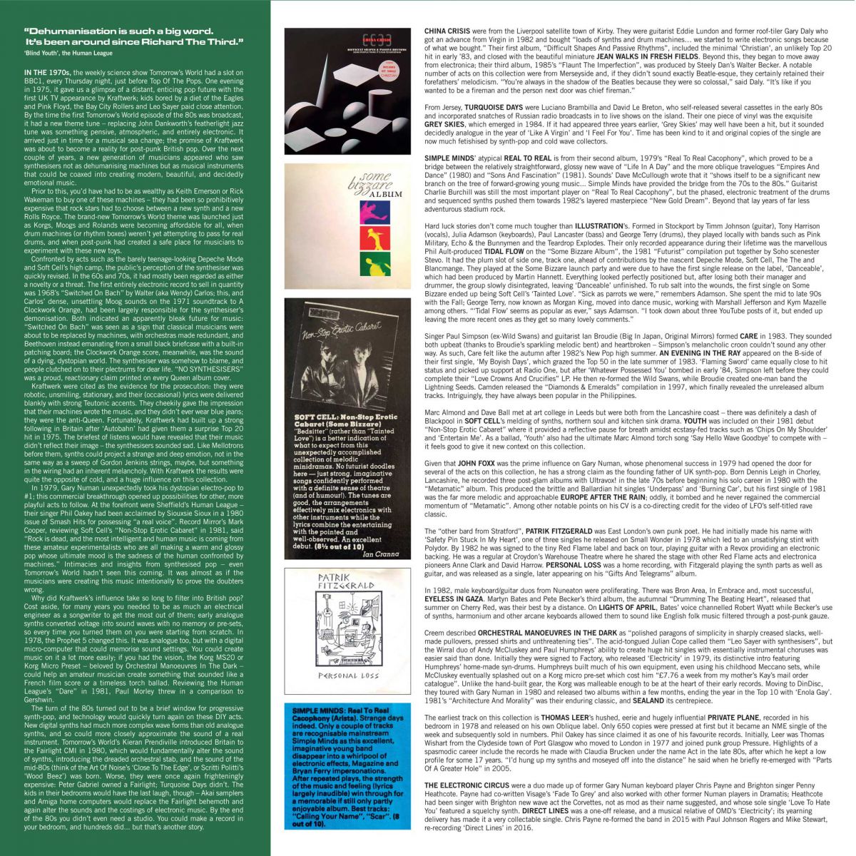 V/A – Bob Stanley & Pete Wiggs Present: The Tears Of Technology 2xLP