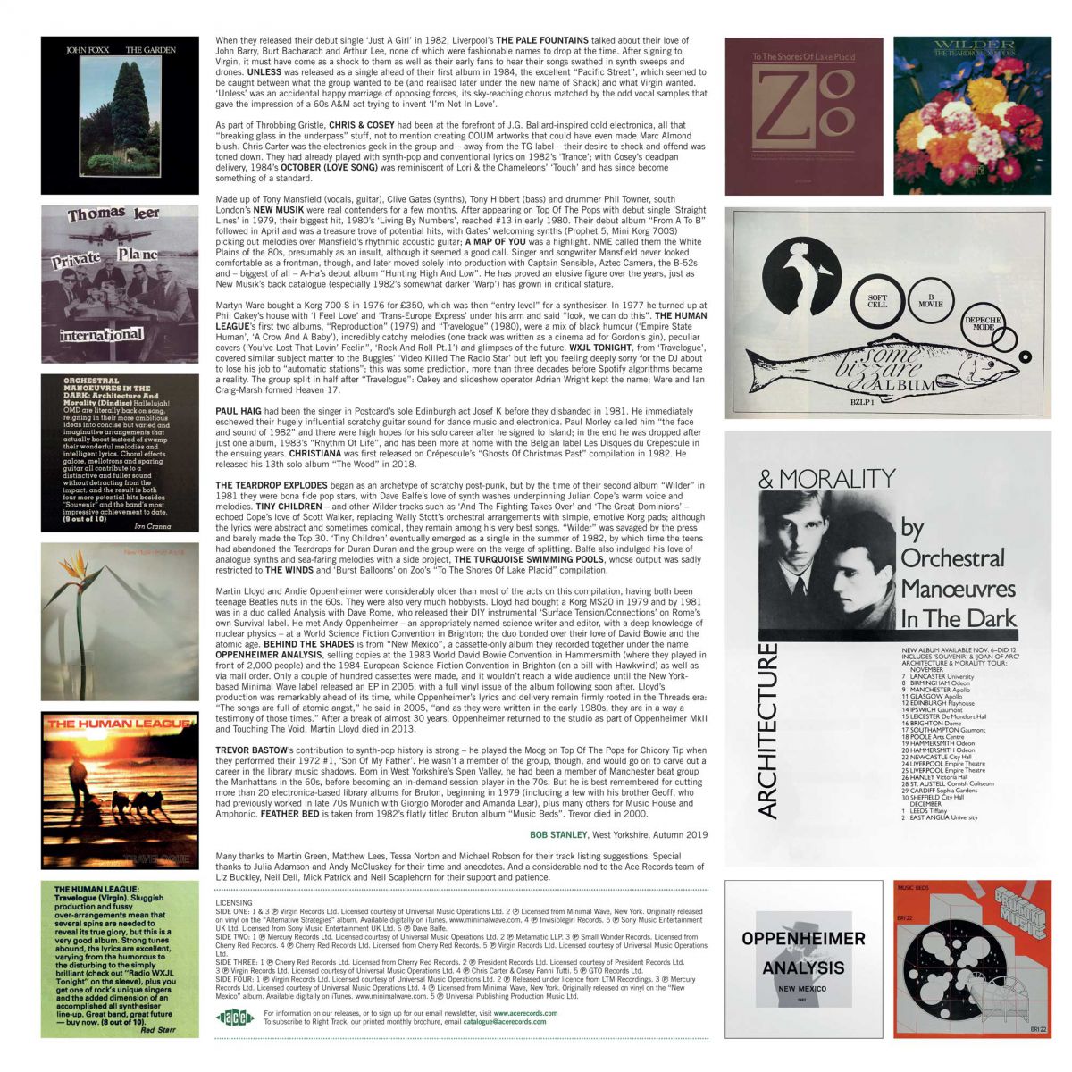 V/A – Bob Stanley & Pete Wiggs Present: The Tears Of Technology 2xLP