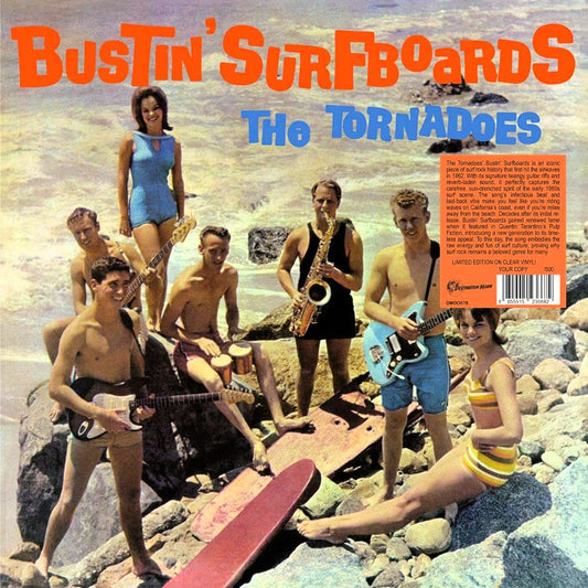TORNADOES – Bustin’ Surfboards LP (clear vinyl)