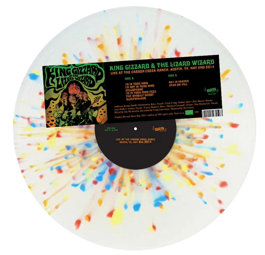 KING GIZZARD & THE LIZARD WIZARD – Live At Carson Creek Ranch 5/2/2014 LP (clear splatter vinyl)