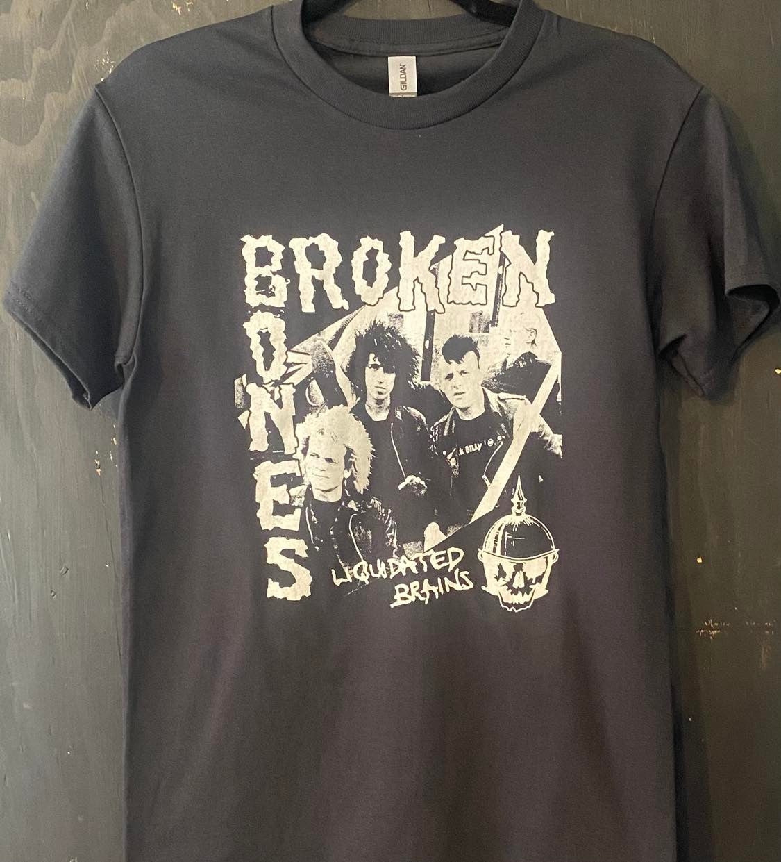 BROKEN BONES | liquidated brains t-shirt