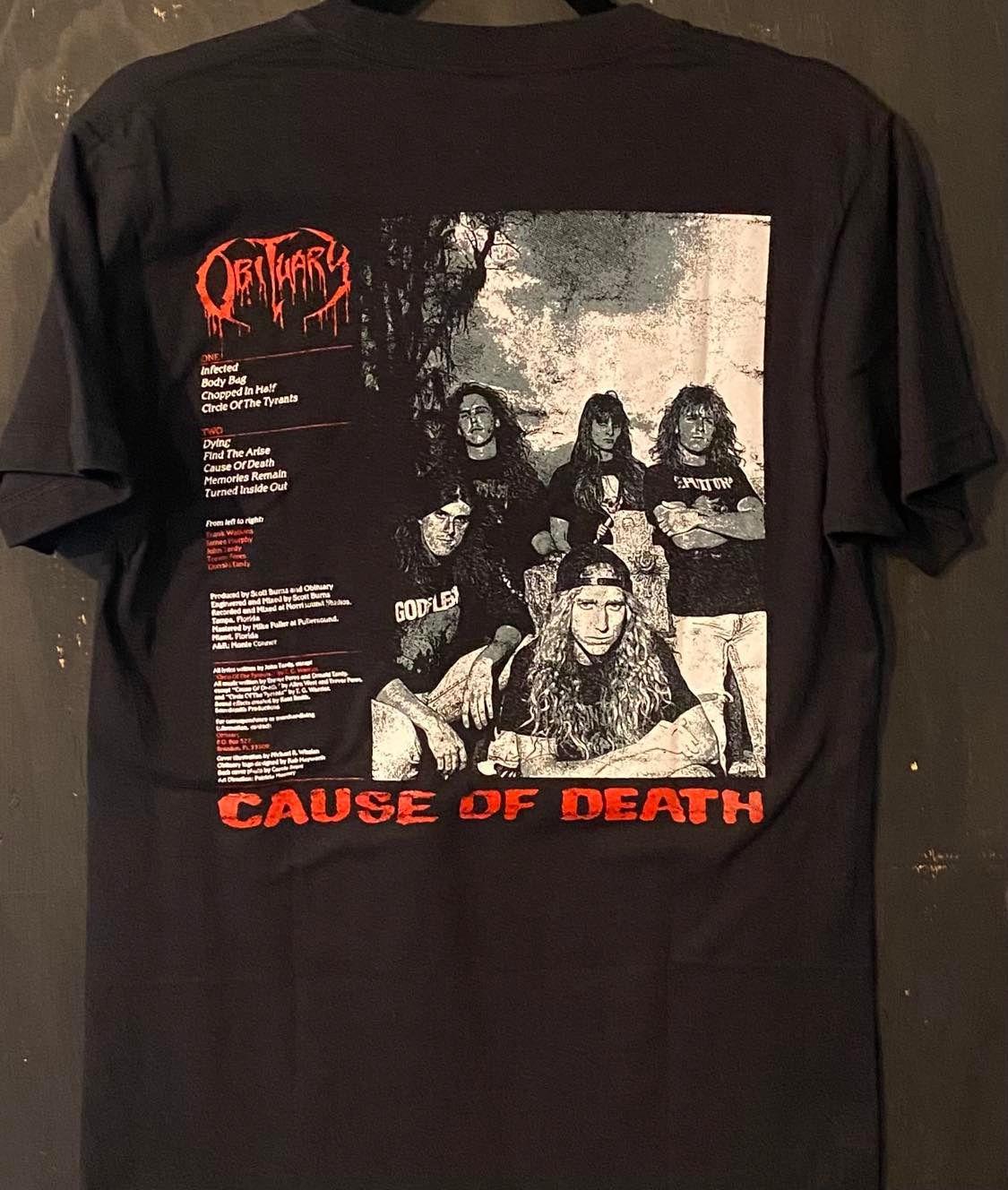 OBITUARY | Cause Of Death T-Shirt