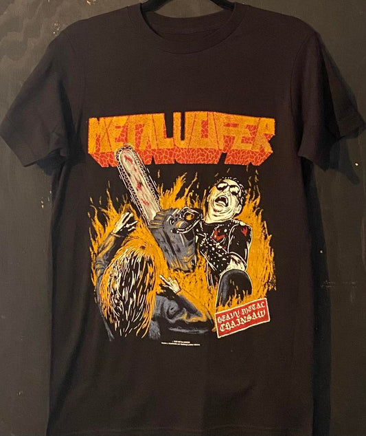 METALUCIFER | Heavy Metal Chainsaw T-Shirt (2-Sided)