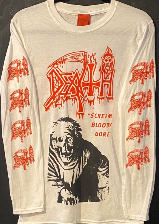 DEATH | Scream Bloody Gore Long-Sleeve T-Shirt