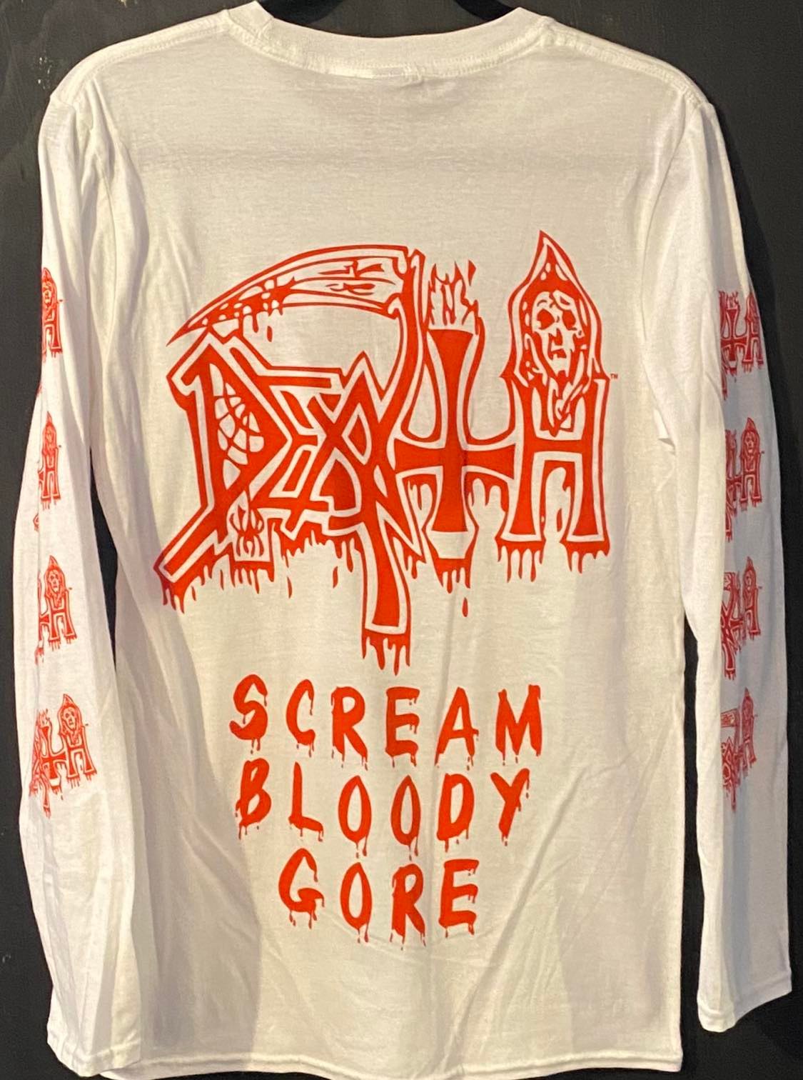 DEATH | Scream Bloody Gore Long-Sleeve T-Shirt