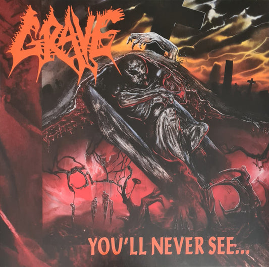 GRAVE – You'll Never See... LP (oxblood/orange splatter vinyl)