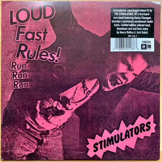 STIMULATORS – Loud Fast Rules! EP 7" (clear vinyl)