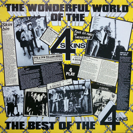 4 SKINS ‎– The Wonderful World Of The 4 Skins (Best Of The 4 Skins) LP
