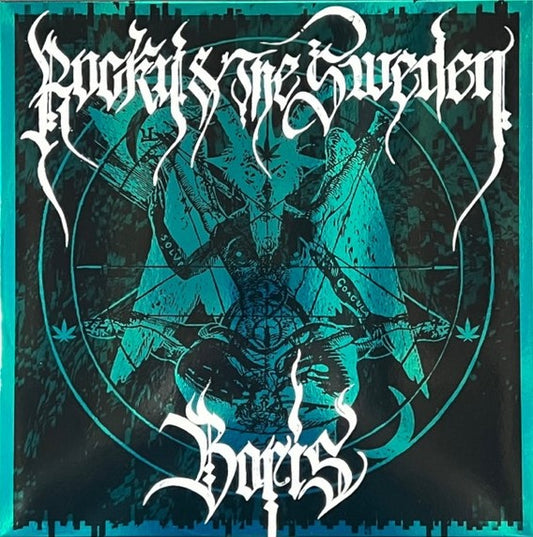 ROCKY & THE SWEDEN / BORIS – S/T Split LP (green vinyl)